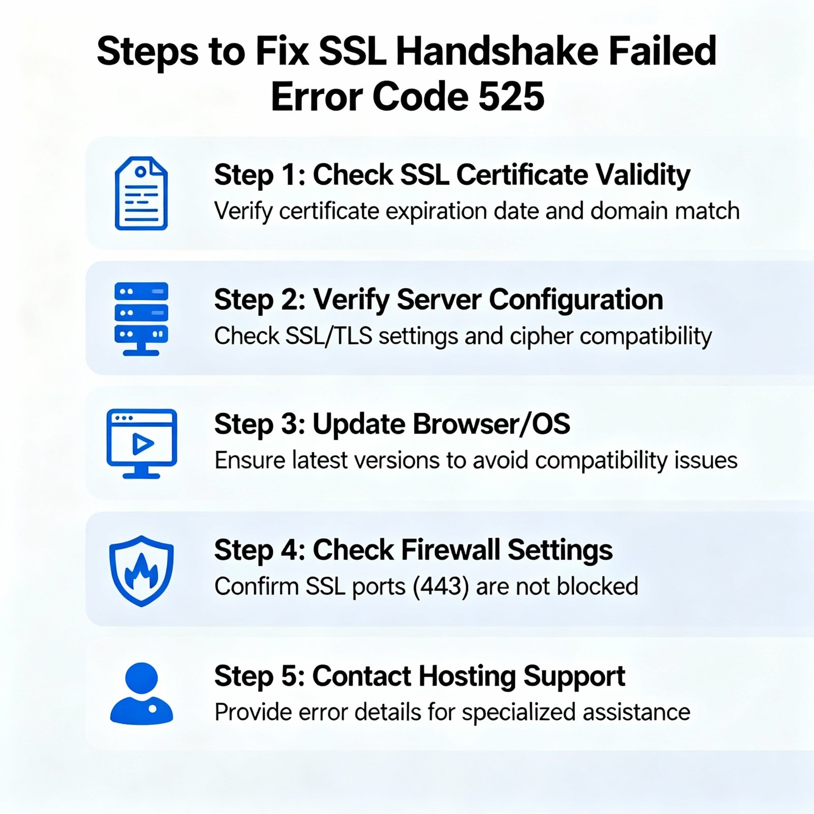 How to Fix the SSL Handshake Failed Error Code 525: A Complete Guide